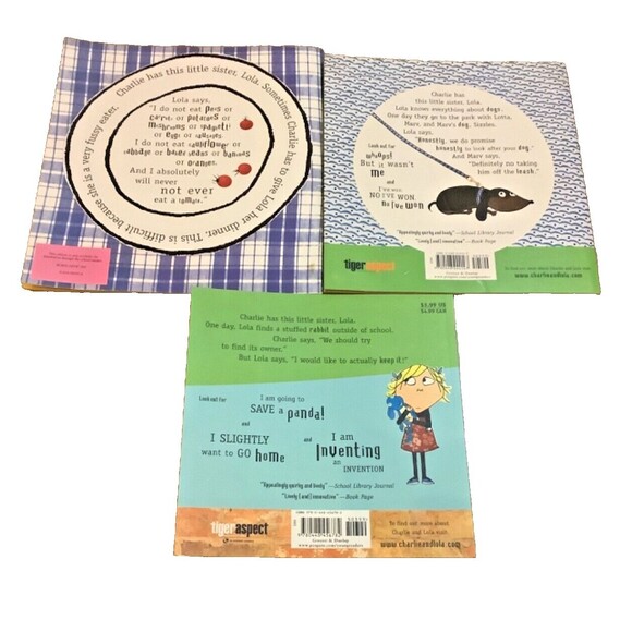 Lot of 3 Charlie and Lola Books~Lauren Child~Disney Playhouse Cartoon Series HTF - Picture 2 of 2